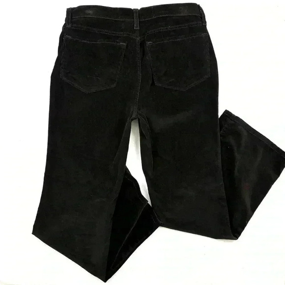 NYDJ Dark Brown “80’s” Corduroy Midrise Stretch Straight Leg Pants Size 10P - Picture 6 of 14